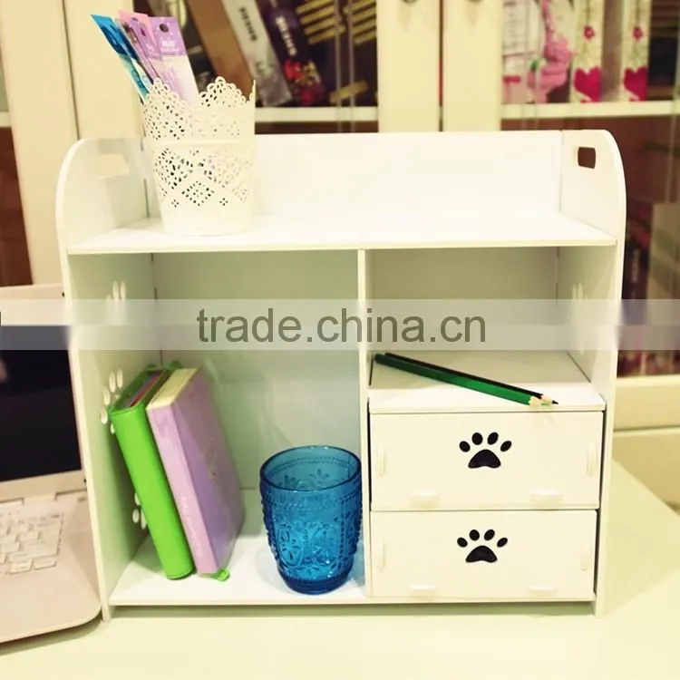Durable waterproof diy plastic desk storage drawer organizer