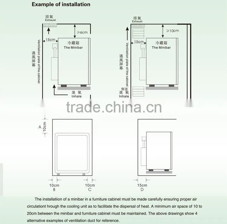 100% CFC Free Frech Door Freezer 50 liter