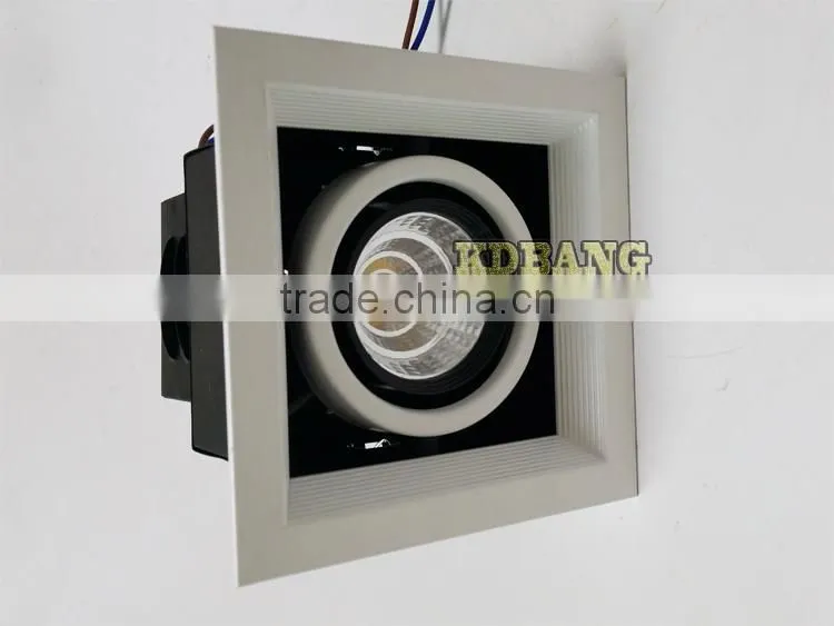 Recessed ceiling light 10w cob 4000k grille light led