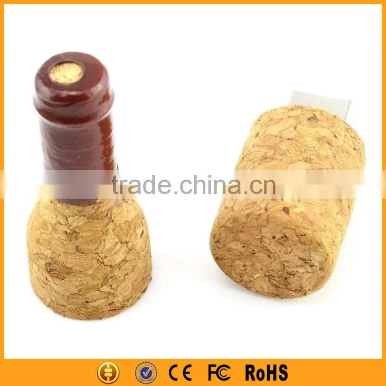 gift products wooden bulk wine bottle usb flash drive 64gb with logo