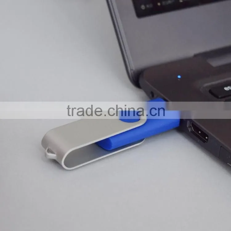 OTG usb flash drive, wholesale Swivel style full capacity pen drive