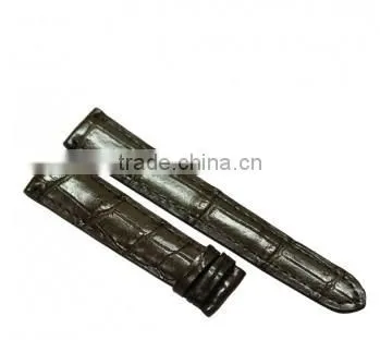Crocodile leather watchband SCRWC-001