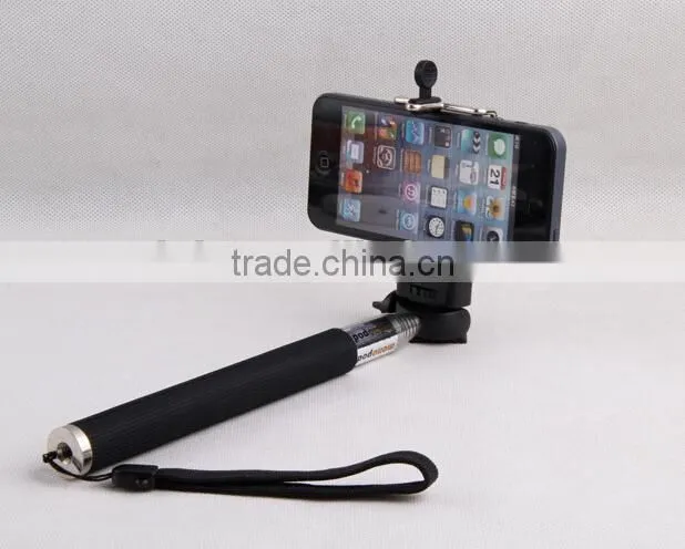 Hot selling selfie stick with bluetooth shutter button