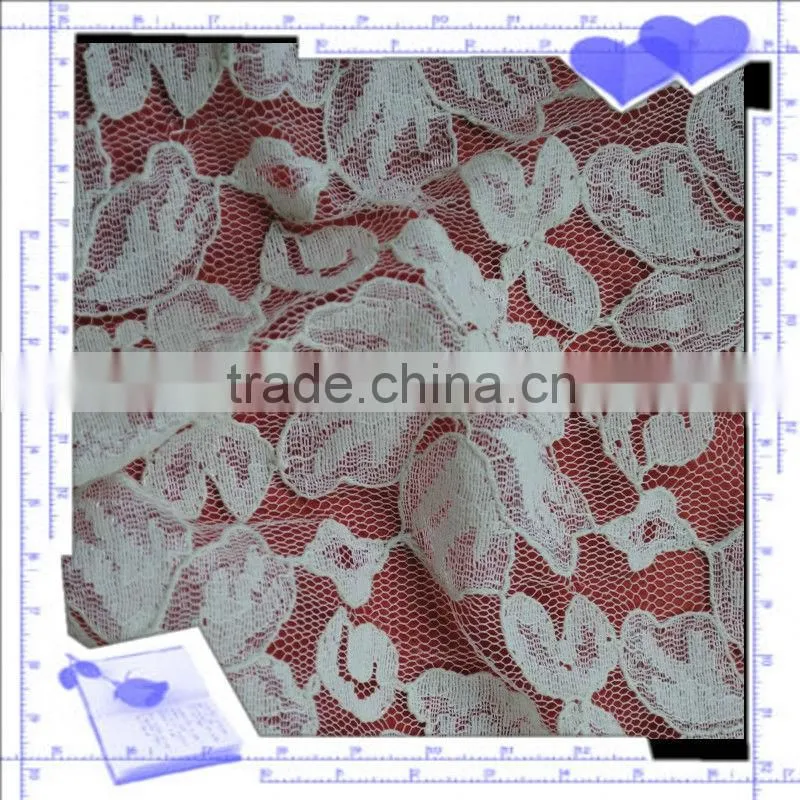 White crochet pattern lace for table cover