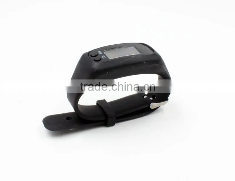Multi-function silicone kids pedometer watch for health gifts