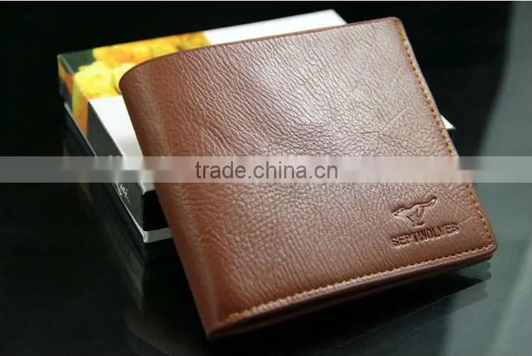 fashional men's genuine leather wallet/leather passport holder/men's genuine leather wallet with multifunctional pocket