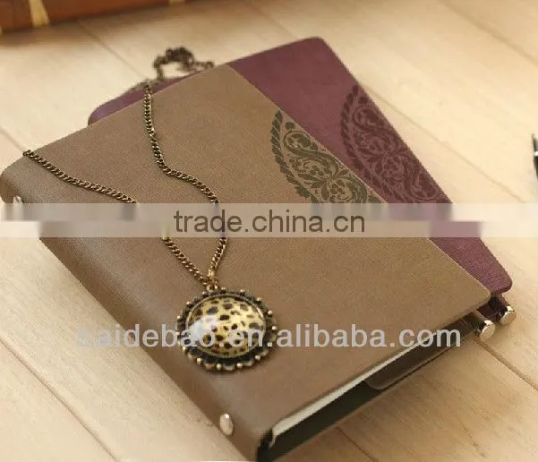 Vintage PU leather classic notebook blank diary, View PU leather notebook