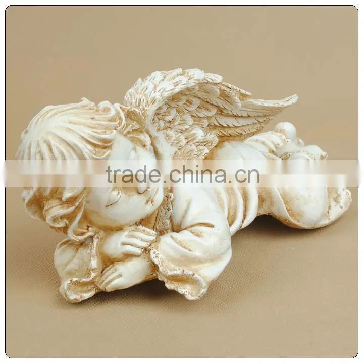 Resin crafts baby angel middle size for sleeping untique angel