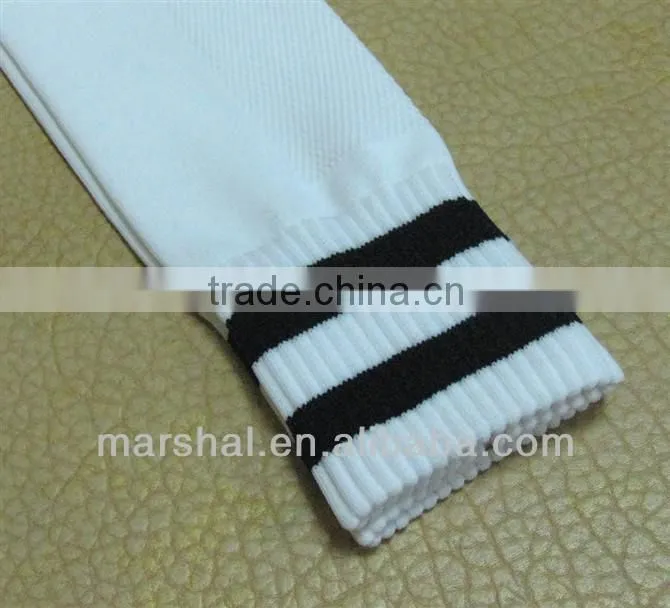 Cheap knee high soccer socks,striped football socks,elite wholesale football socks