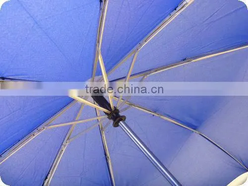 27" auto open and close aluminum blue big customized folding golf umbrella