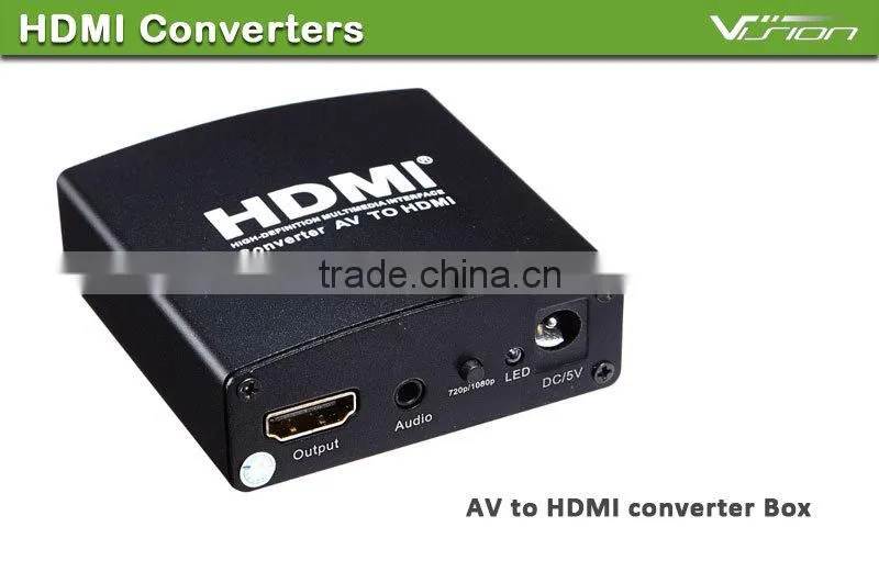 AV/CVBS Composite to HDMI Converter Scaler 1080P