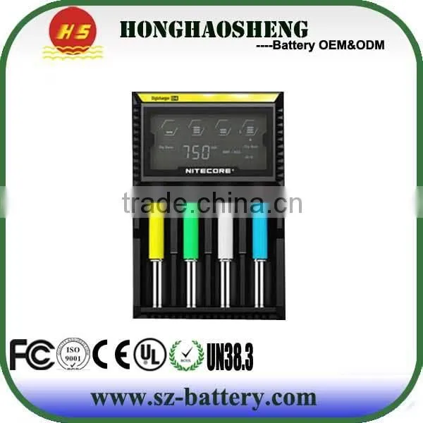 Hot Sale Universal Smart Intelligent Notecore D4 LCD Battery Charger Digital 2.0