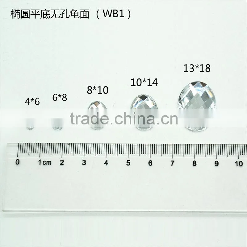 WB1 oval chessboard flat back acrylic jewels rhinestones DIY fashion decoration, craft jewelry fitting garment bags
