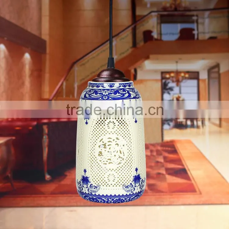 Jingdezhen ceramic linear pendant light hanging pendant light