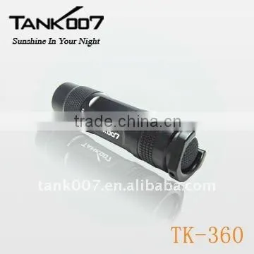 one mode CREE Q5 LED Aluminum camping flashlight TANK007 TK360