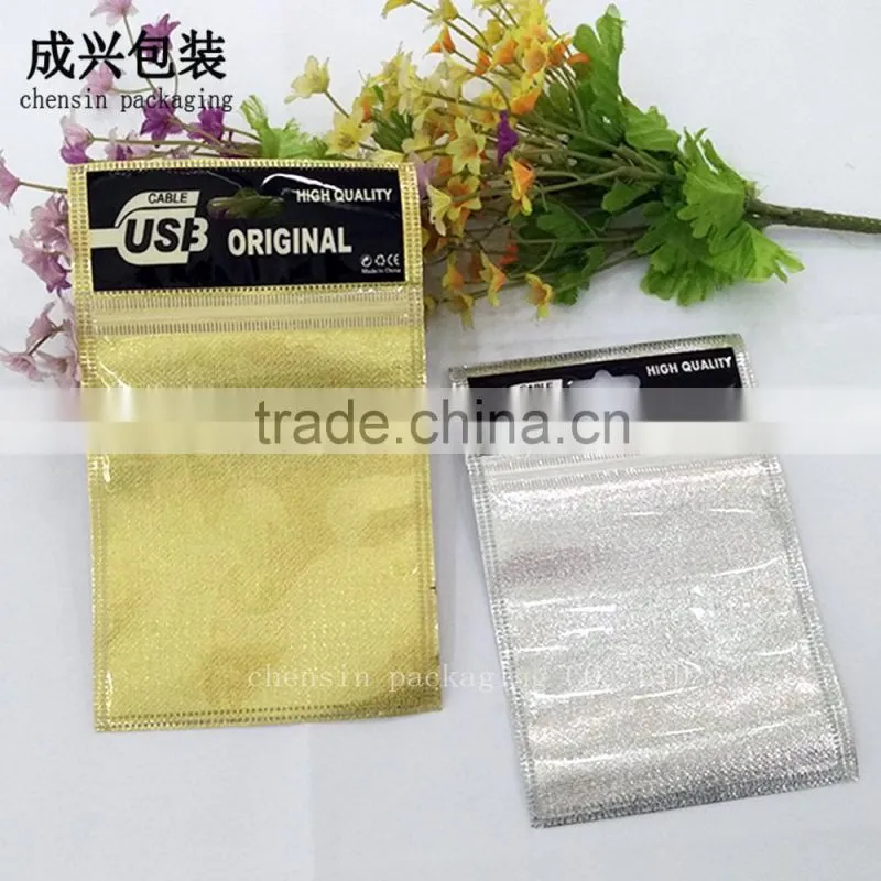 printing usb cable & charger packaging tape manufacturer/packaging plastic bags for battery/earphone line