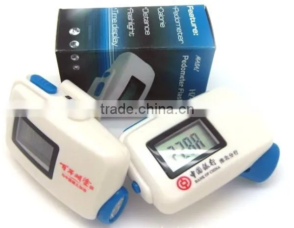 Digital Multifunctional LED Flashlight Pedometer