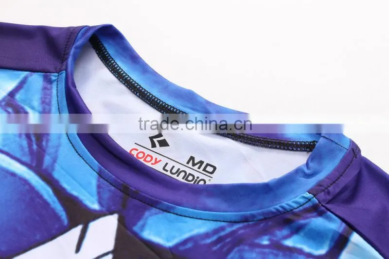 New desigh captain america compression sublimated t shirt men 3d quick dry fitness clothing running tights shirt