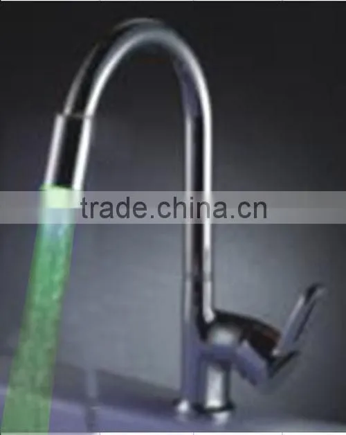 HM-8619 top quality exquisite faucet with LED light,waterfall basin faucet for kitchen