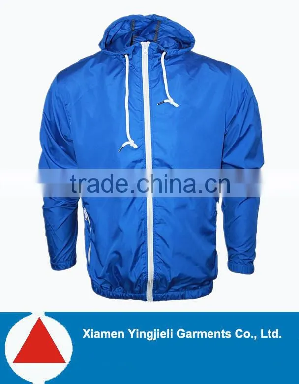 2015 adult lightweight packable hooded rain jacket wind jacket