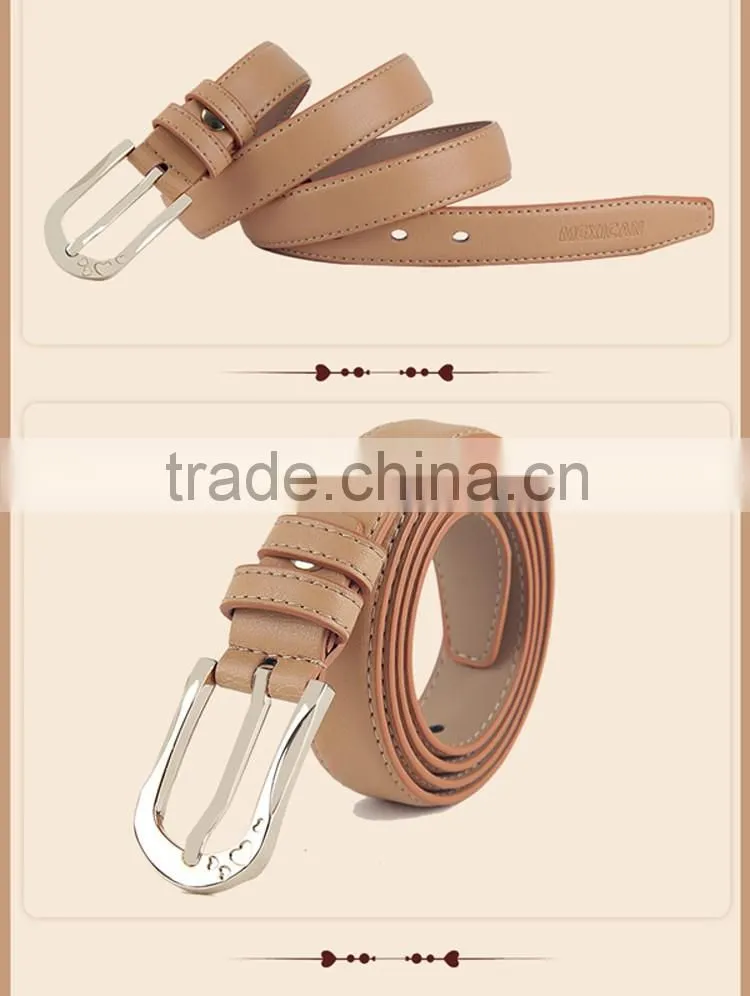 OEM/ODM welcome, genuine leather belt women for hot sell
