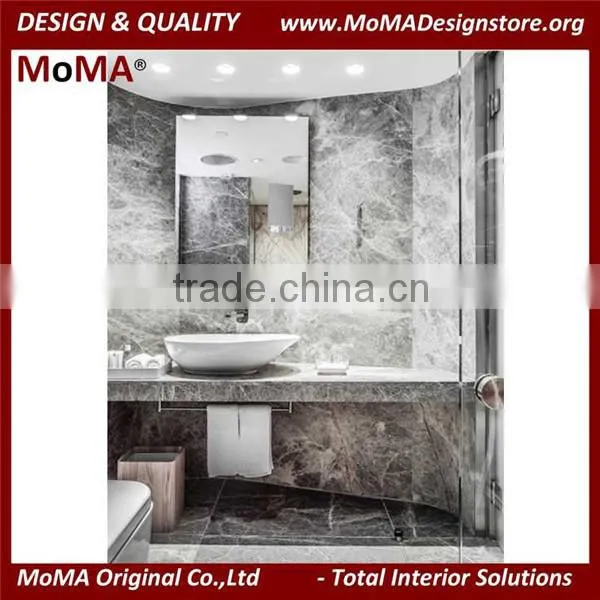 Modern Hotel Bathroom Furniture Customize Marble Vanity Top