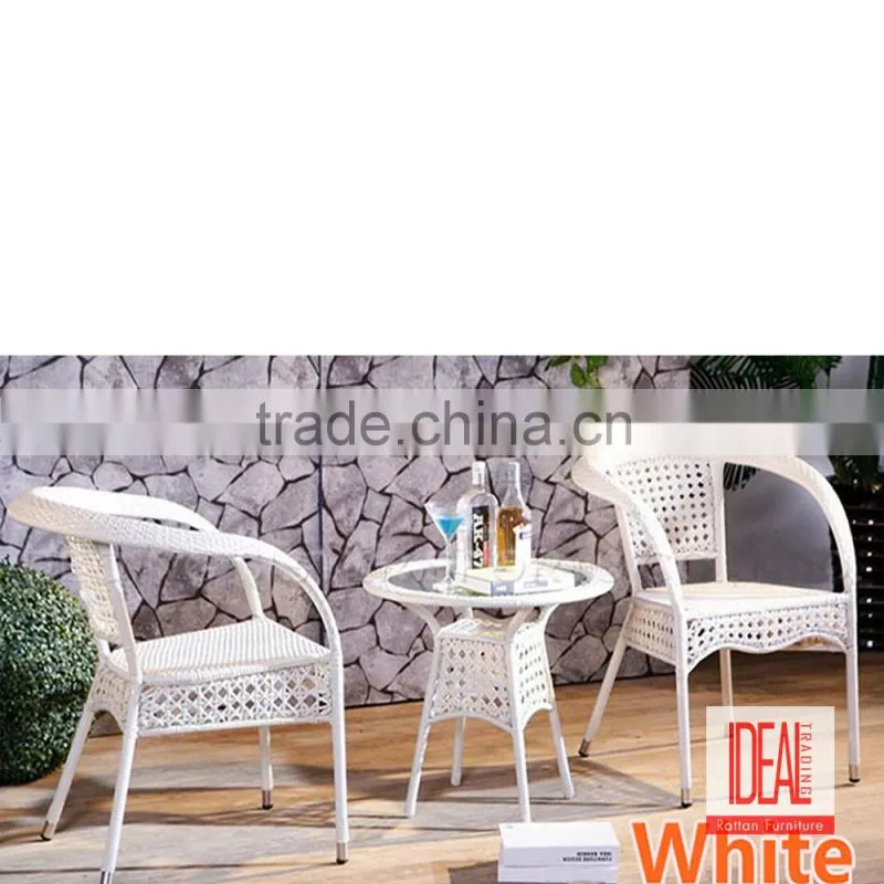 China beach garden table and chair set furniture of rattan