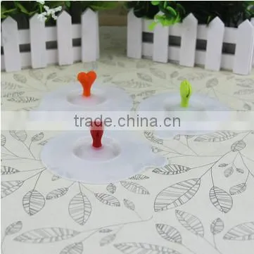 Heart Shape Silicone Suction Lid Silicone Pot Cover Lid