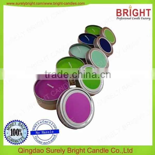 supplying scented soy tin candles lid candle