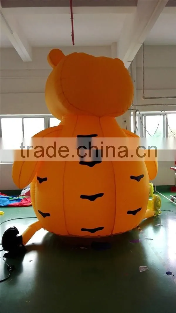 inflatable tiger cash machine / cartoon tiger shaped protable inflatable money machine
