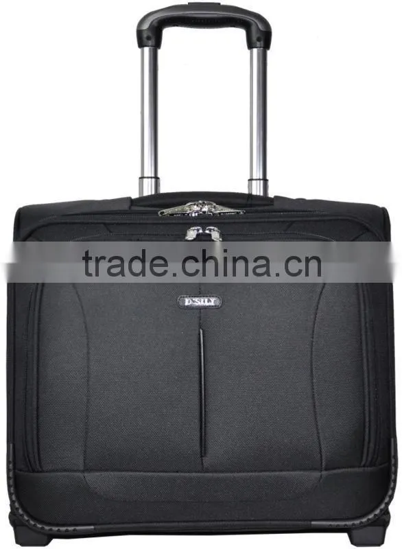durable polyester designed stylish business laptop trolley case computer wheeled case