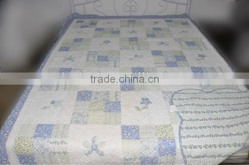Elegant microfiber printed bedding set /bedspread set