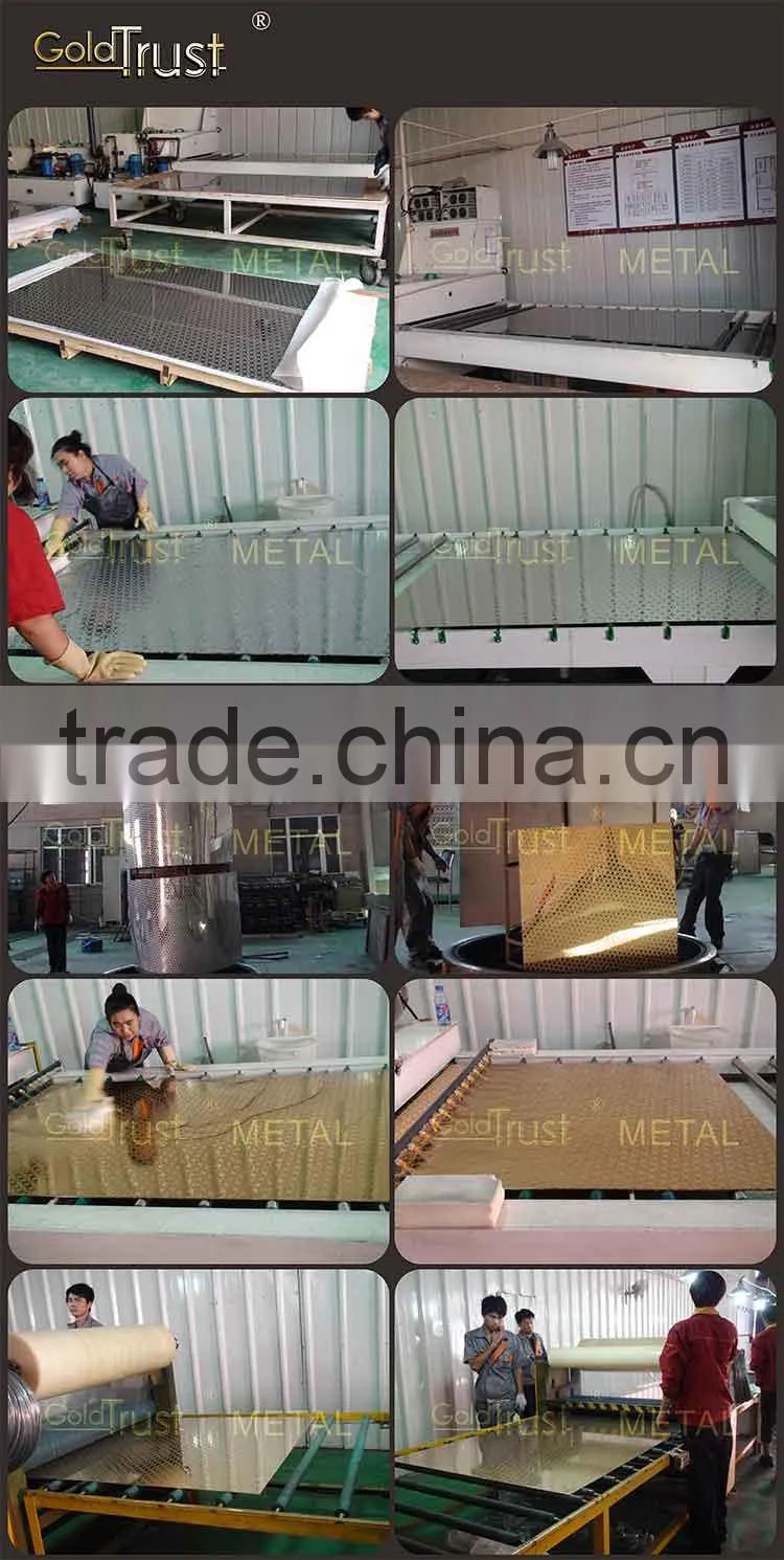 Sus 304 Hairline Finish bronze PVD coating color in stainless steel sheet for elevator door