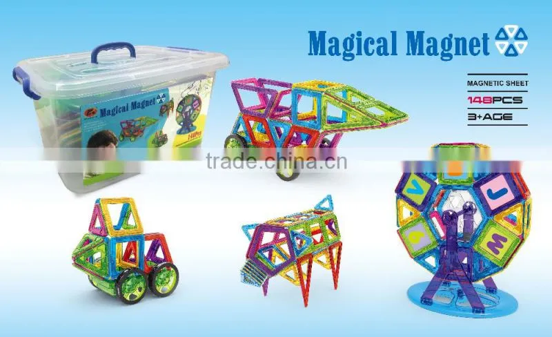 20pcs matched magnetic construction building block enlighten puzzles 3D etucational toys