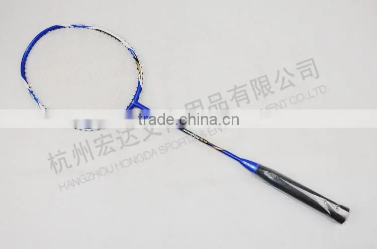 B-18 BLUE isometric head full carbon badminton racket with badminton bag