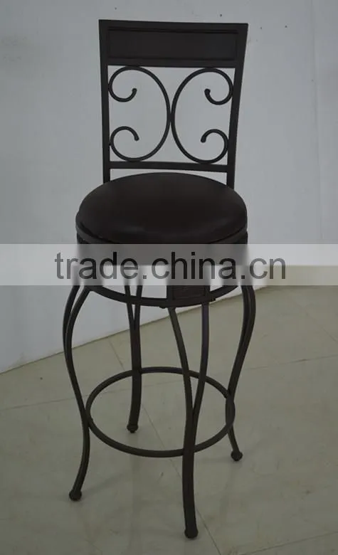 Hot selling wood iron chair wooden metal chair wrought iron chairs