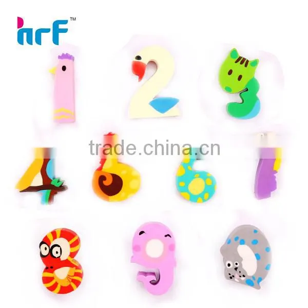 Mini cute letters rubber eraser 3 layer A/B/C;3d letter eraser