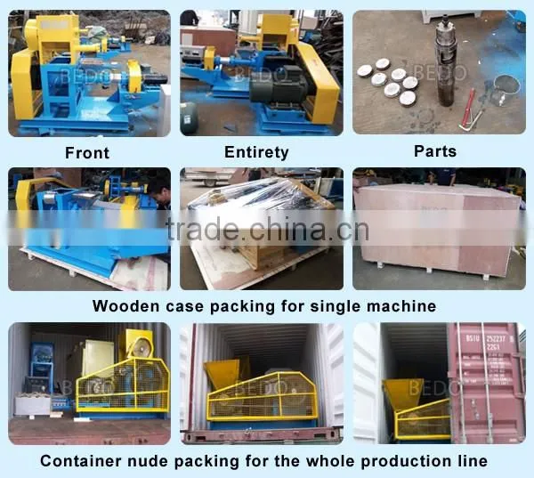 China manufacturer BEDO small floating fish feed mill machine plant for fish farming