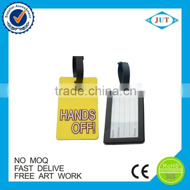 Made in China low price new products 3d rubber soft pvc luggage tag