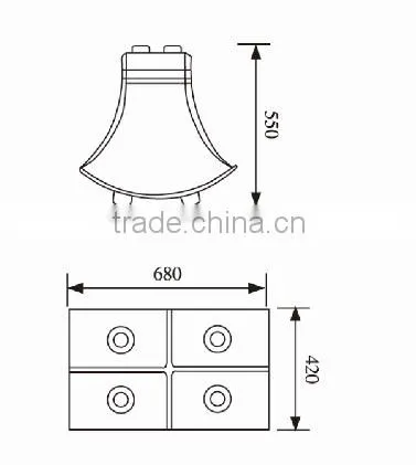 HS600-01 600W ABS Outdoor Warning Compression Driver High Power Horn Speaker
