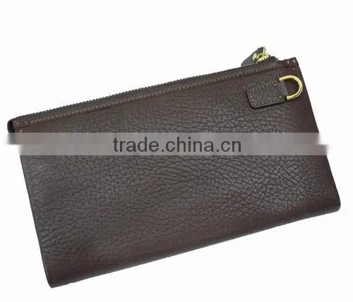 hot genuine leather hand wallet for business man