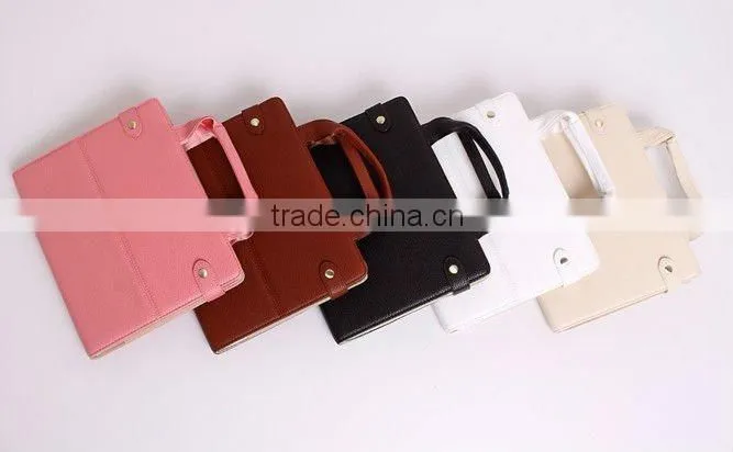 Exquisite hand-held PU leather cases for IPad 2 or IPad 3