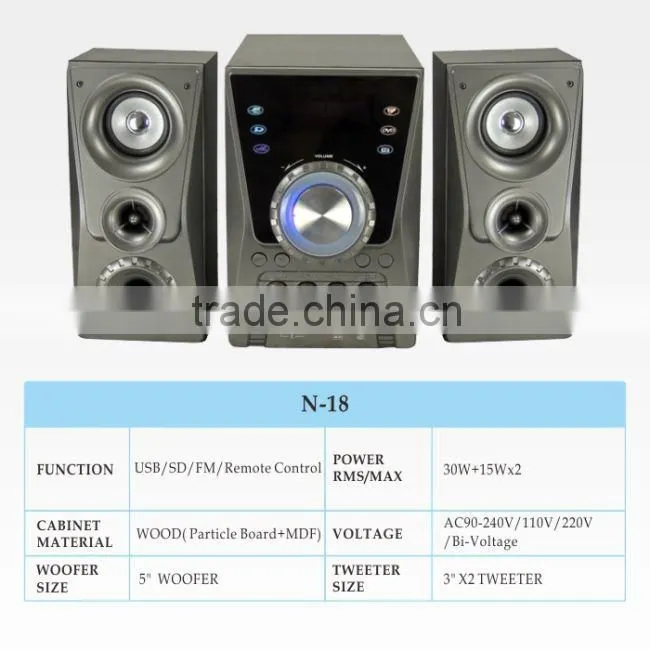 2014 new products classic electronic equipment hifi real sound speakers for Christmas made in China N-33