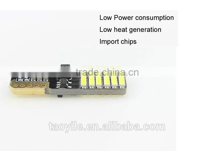 Top Quality!Lightpoint 2015 newest arrival T10 24smd 4014 high bright car light canbus auto led light