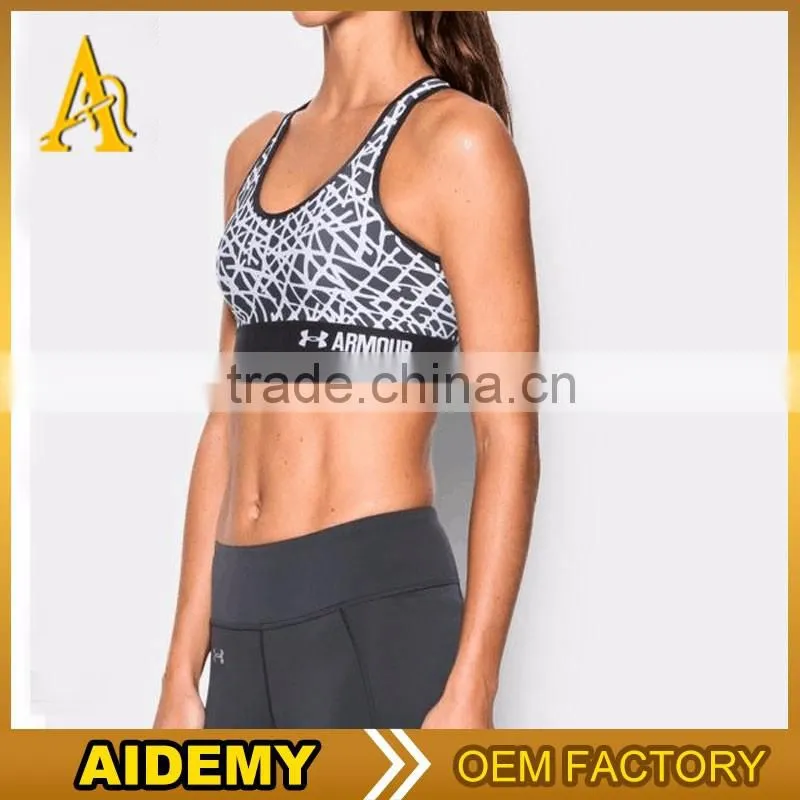 Nylon Spandex bras Dry Fit Womens Gym Wear Sexy Yoga Bra Wholesale Sports Bra