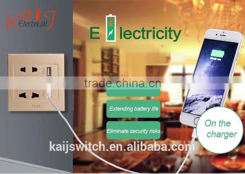 2015 multi factory sales usb socket wall europe