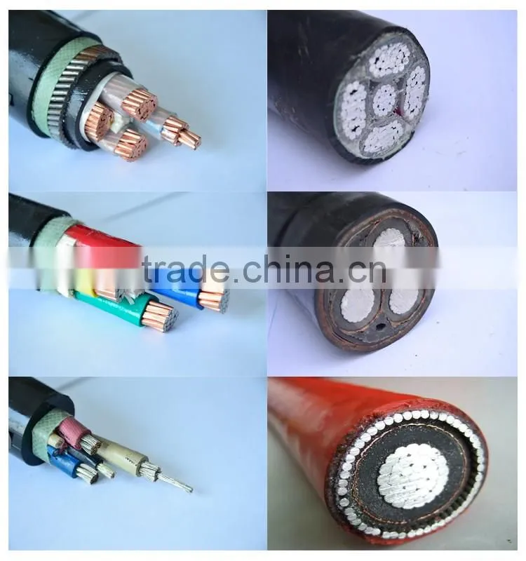 0.6/1Kv CU/AL XLPE Insulation STEEL WIRE armoured URD POWER cable
