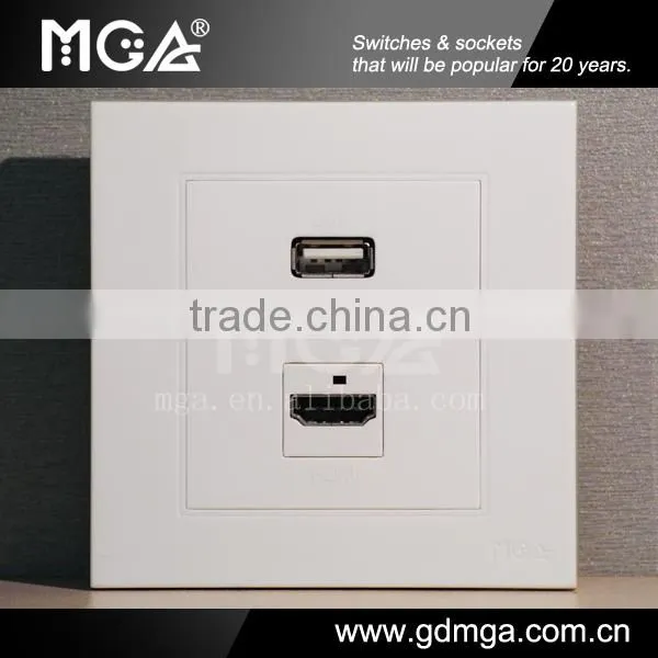 connect USB to TV & HDMI wall socket