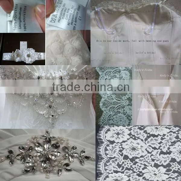 crystal beaded corset bodice top wedding dress bridal gown 2014