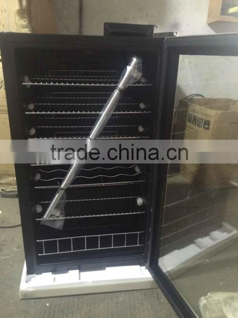 Compressor Commercial Bar Fridge Glass Display Temp Humidity Display for Bar Hotel Restaurant